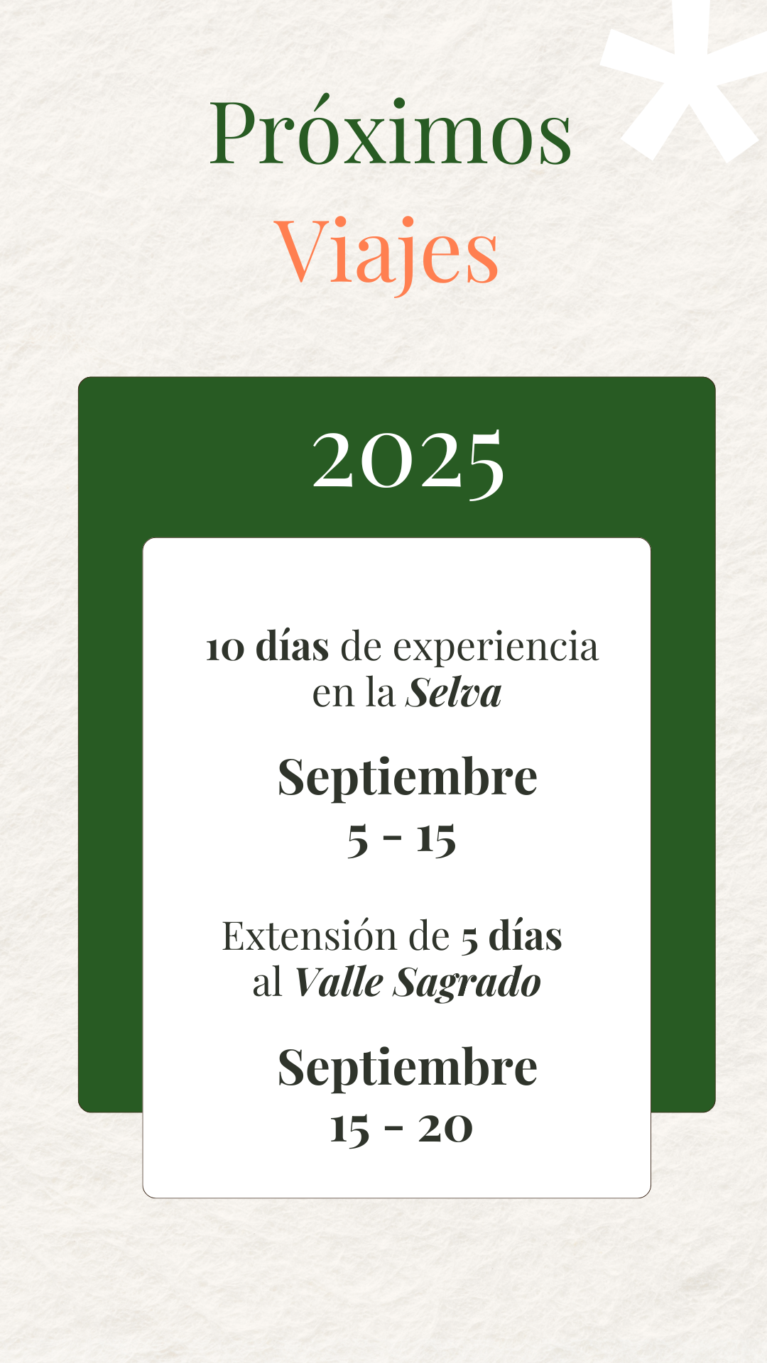 peru dates ES